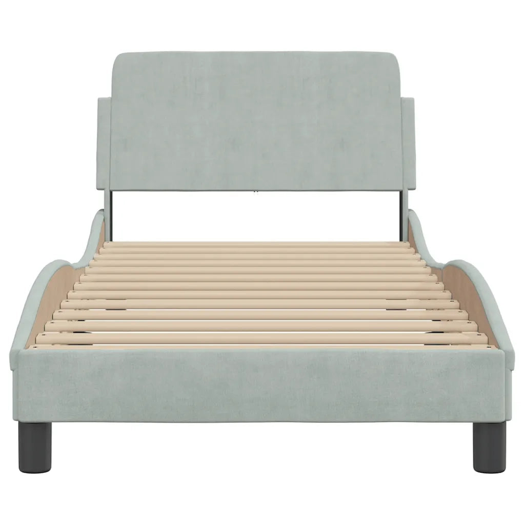 Giroletto Dover Grigio Chiaro 80x200 cm Velluto 373072