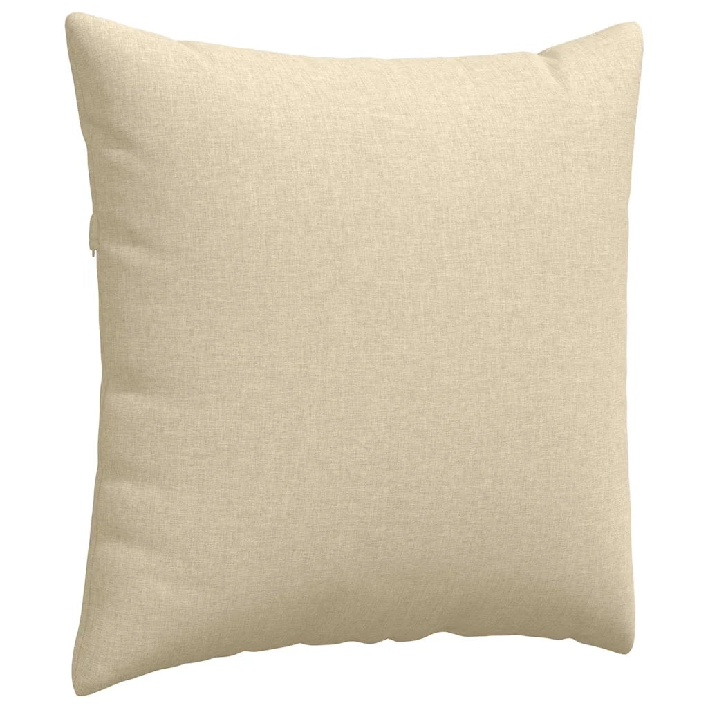 Cuscini da Divano 2 pcs Crema 80 x 80 cm Tessuto