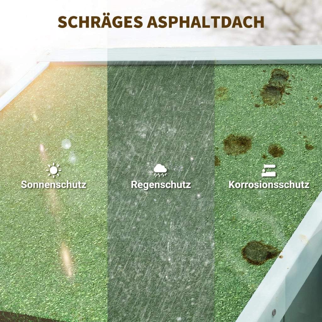 Ripostiglio Giardino in Legno con Porta e Sottopalchi ¨C Zephmum ¨C 77x54.2x179 cm