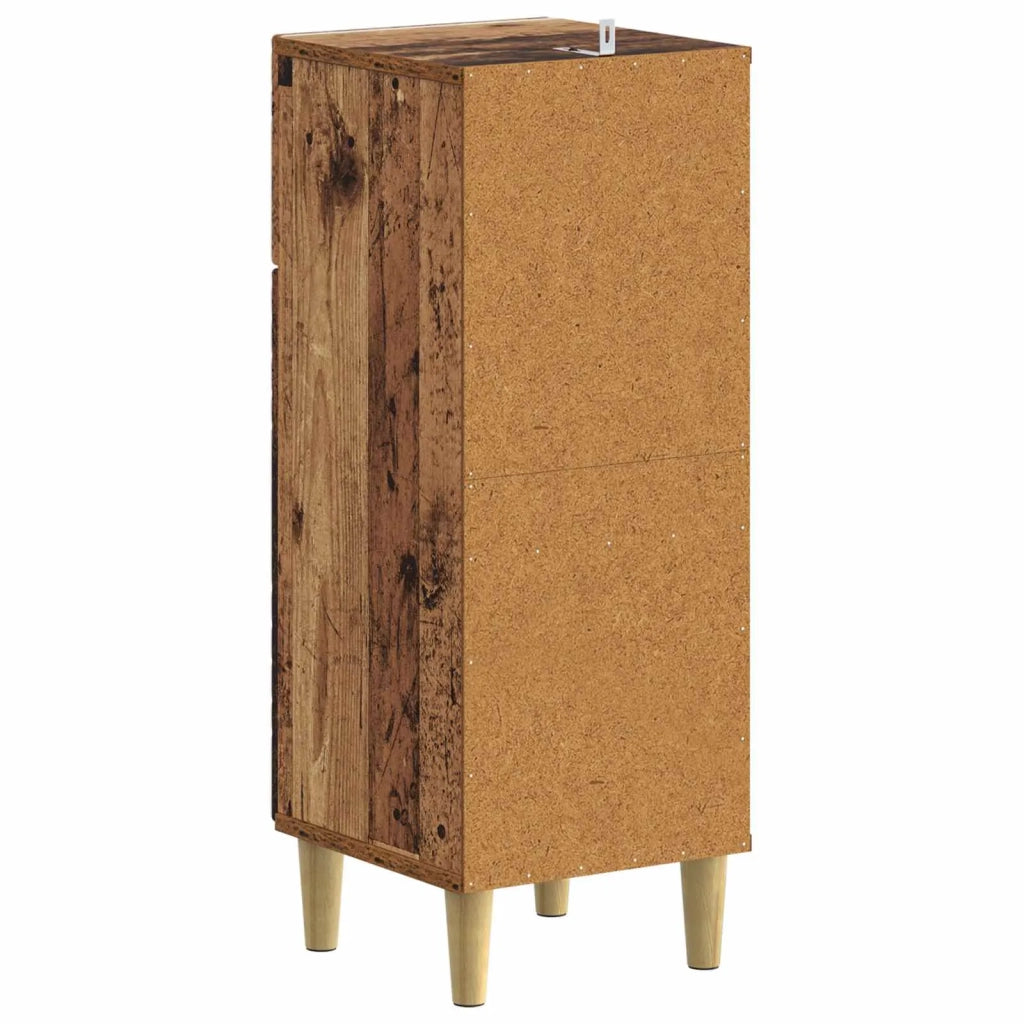 Mobiletto da Bagno DELFT Legno antico 30 x 31 x 80 cm 897053