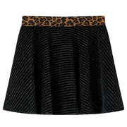Gonna da Bambina con Vita Leopardata Nera 116 CFW3653417