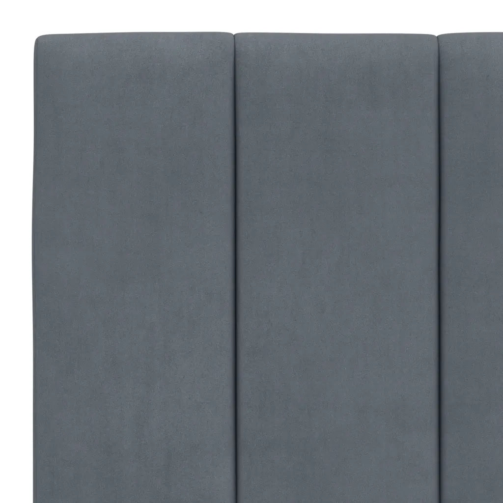 Cuscino Testiera Hanko Grigio Scuro 180 cm in Velluto CFW9651804