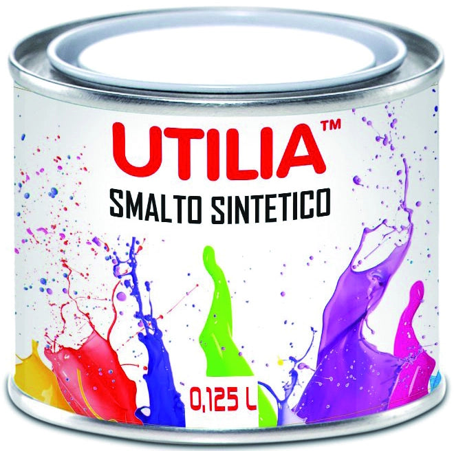 Utilia SMALTO SINTETICO  ml. 125 Bianco lucido 6.00 pz