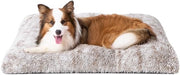 Letto per Cane soffice per Cagne grandi XL, Cuscino per Cane lavabile, Mat per Cane con superficie antiscivolo e piuma lunga, colore marrone, 105x70cm