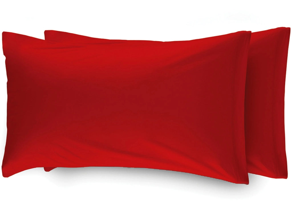 Completo Lenzuola Camper Roulotte 100% Cotone PERSONALIZZABILE Tinta Unita - Matrimoniale - Rosso