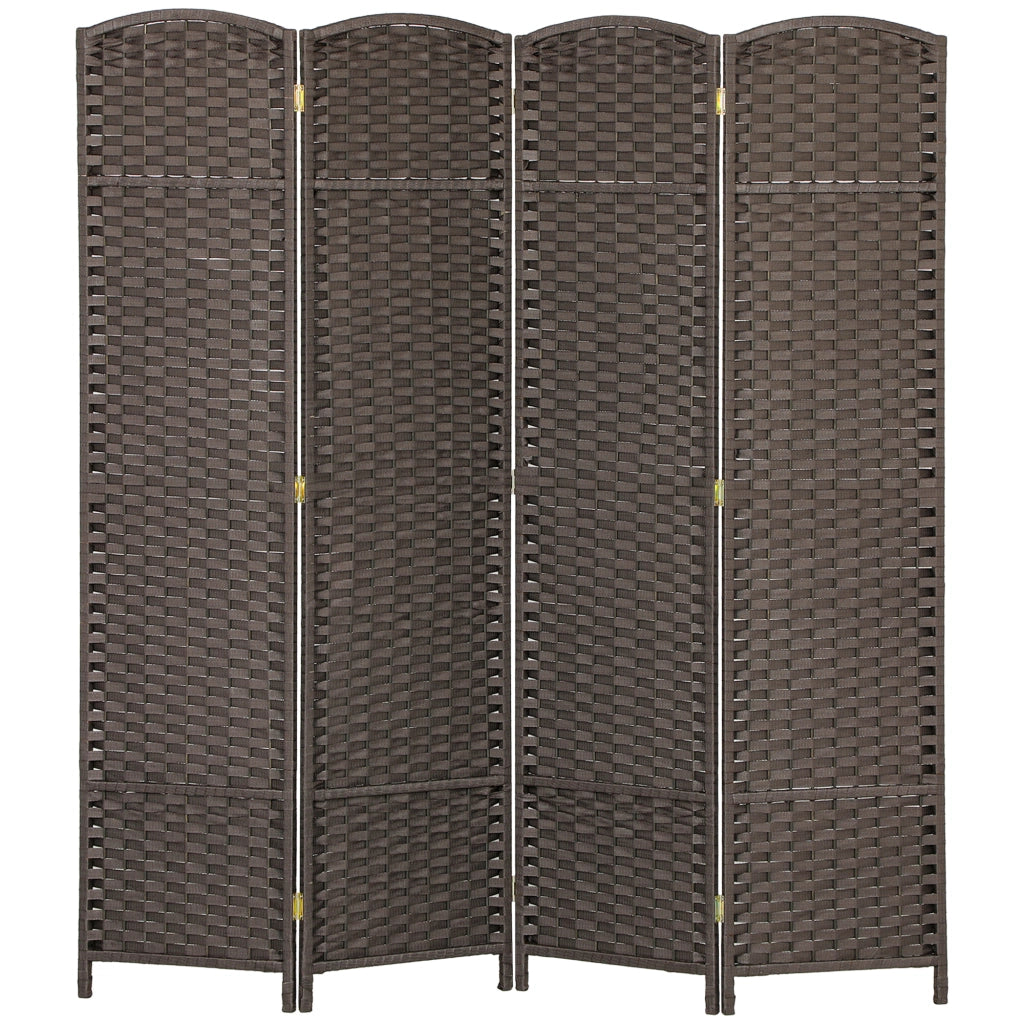 Paravento Separatore 4 Pannelli ¨C Xylo ¨C Marrone 160x170 cm
