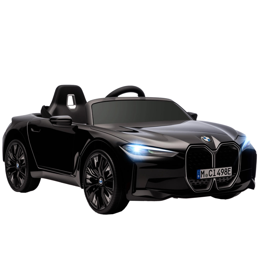 Auto elettrica per bambini BMW I4 12V con telecomando ¨C Zephmum ¨C Nero 115x67x45 cm