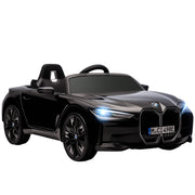 Auto elettrica per bambini BMW I4 12V con telecomando ¨C Zephmum ¨C Nero 115x67x45 cm