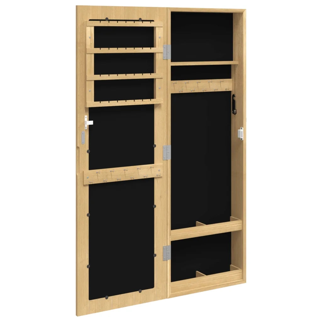 Armadio Portagioie con Specchio a Muro 30x8,5x90 cm CFW4886380