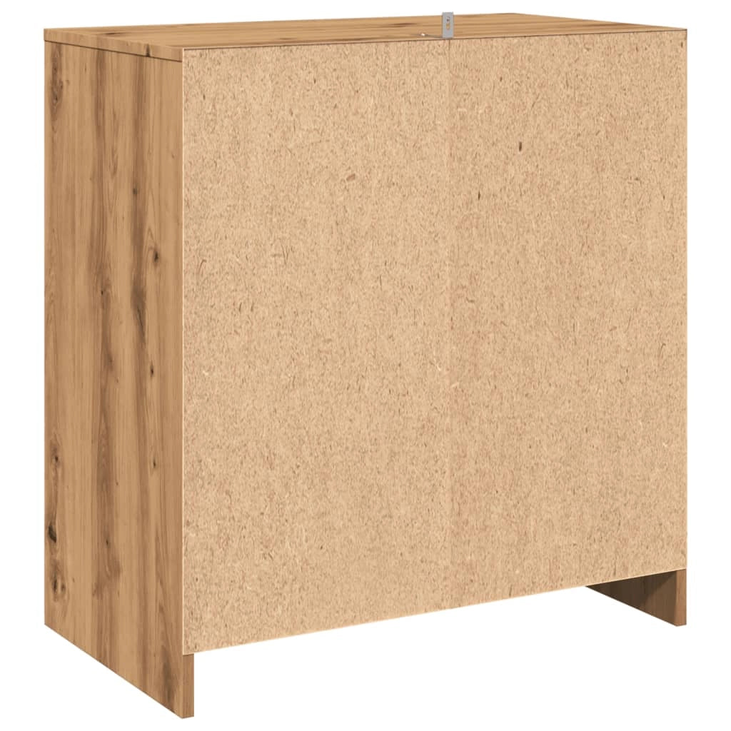 Buffet credenza cassettiera armadio mobile contenitore organizer per cucina soggiorno salotto fatto a mano 70 x 41 x 75 cm legno ingegnerizzato marrone 02_0030820