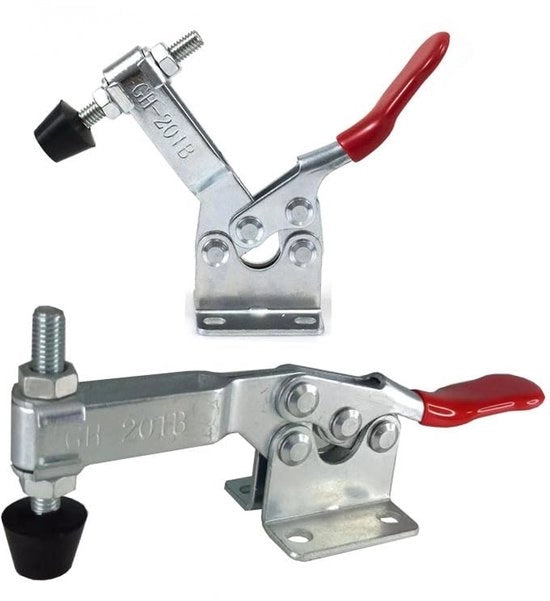 Attrezio di Fissaggio a Sferza 90 kg Capacità di Carico - Acciaio Inox Raffreddato - Manico Antiscivolo - Progetto a Bassa Altezza - Foro M6 - Resistente alla Corrosione