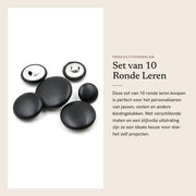 Punti da cucito in metallo 10 pezzi - Punti da cucito rotondi - Punti da cucito in pelle - Punti da cucito in alluminio - Punti da cucito decorativi - Punti da cucito sostitutivi 10 mm/38 mm - Punti da cucito per cucito