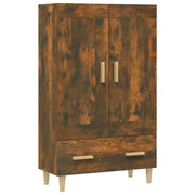 Credenza | Madia | Buffet da pranzo | Armadio da pranzo Rovere Fumo 70x31x115 cm in Legno Multistrato