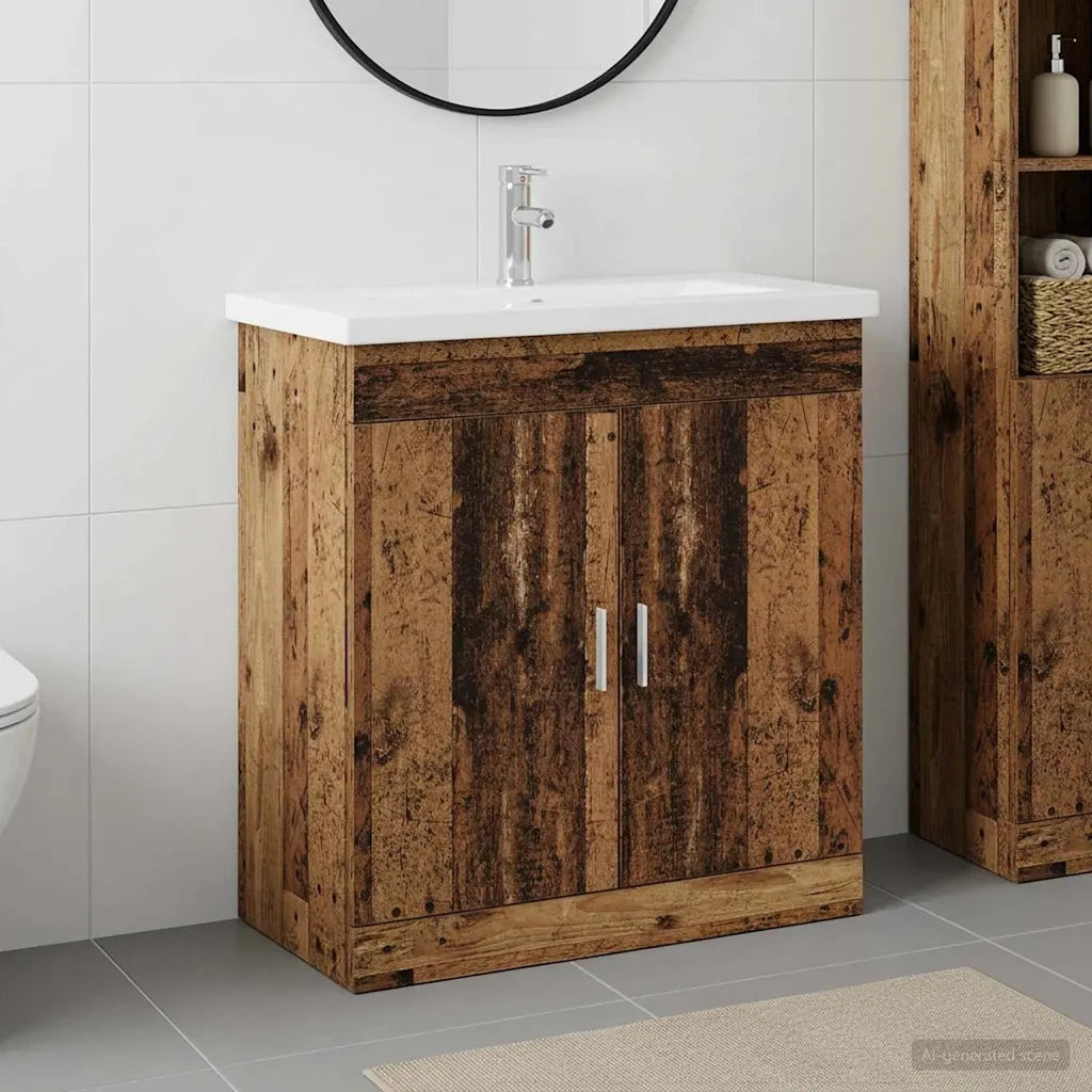 Set di mobili per il bagno Legno antico 81 x 40 x 84,5 cm 3404364