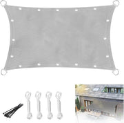 Zonnetenda per balcone - zonwering acqua resistente - 1 pezzo - grigio chiaro - 2x3 m