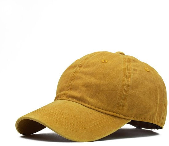 Baseballpet unisex esterno per adulti, cappello da baseball regolabile per uomo e donna - giallo