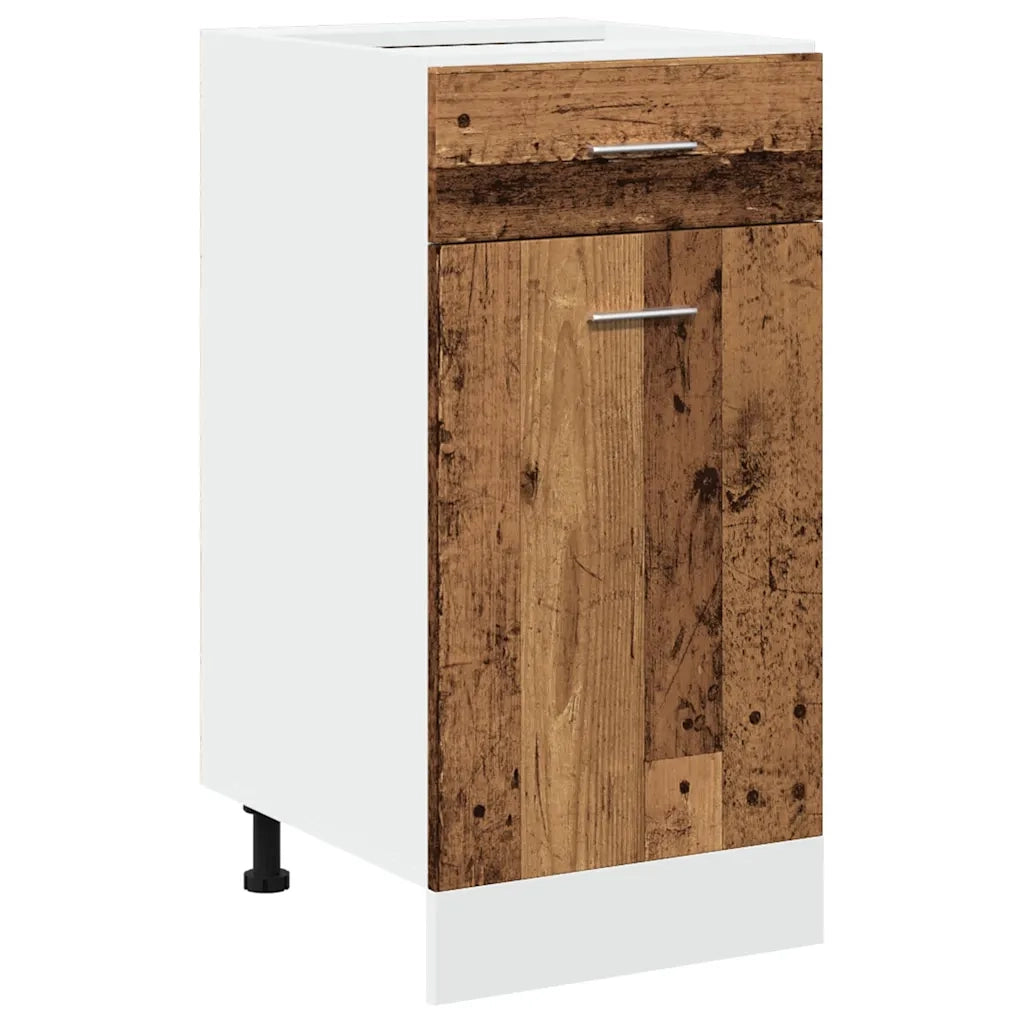 vidaXL Mobile con Cassetto “Lyon” Legno Antico 40x46x81,5cm