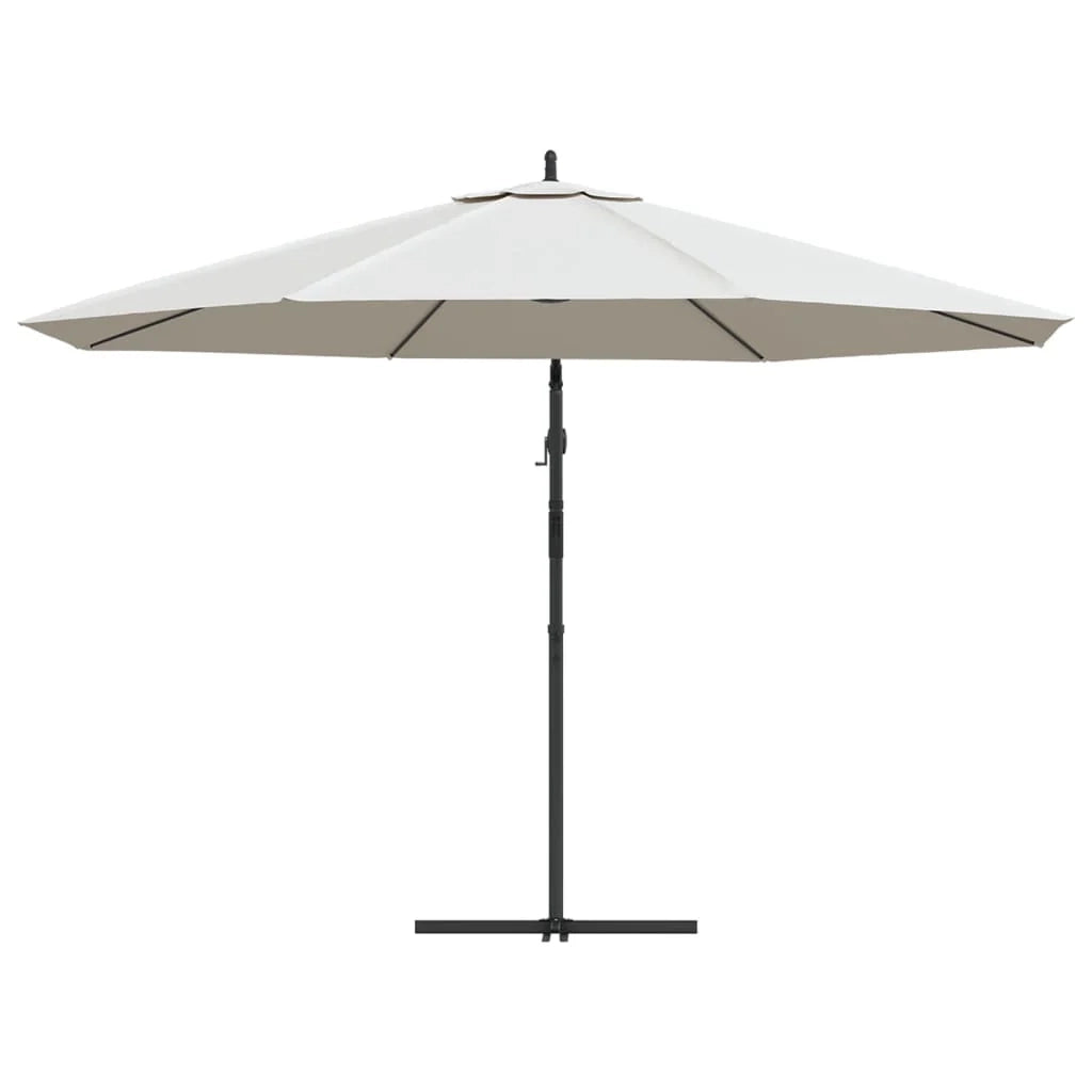 Ombrellone da giardino a sbalzo 3,5 m bianco sabbia 02_0008602