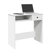 Scrivania Bianca 80x40x75 cm in Legno Multistrato 860472
