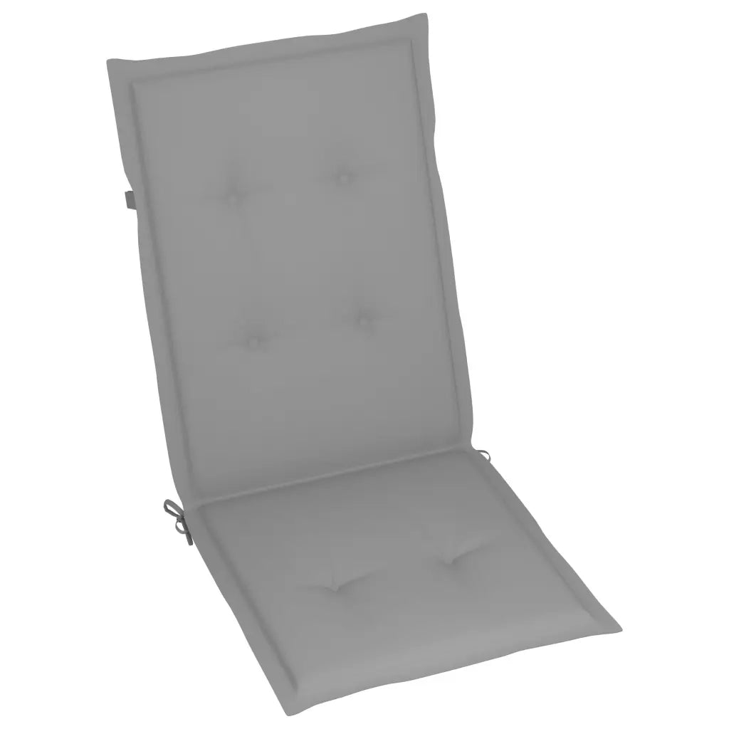 Sedie da Giardino Reclinabili 2pz con Cuscini Massello Acacia 3064699
