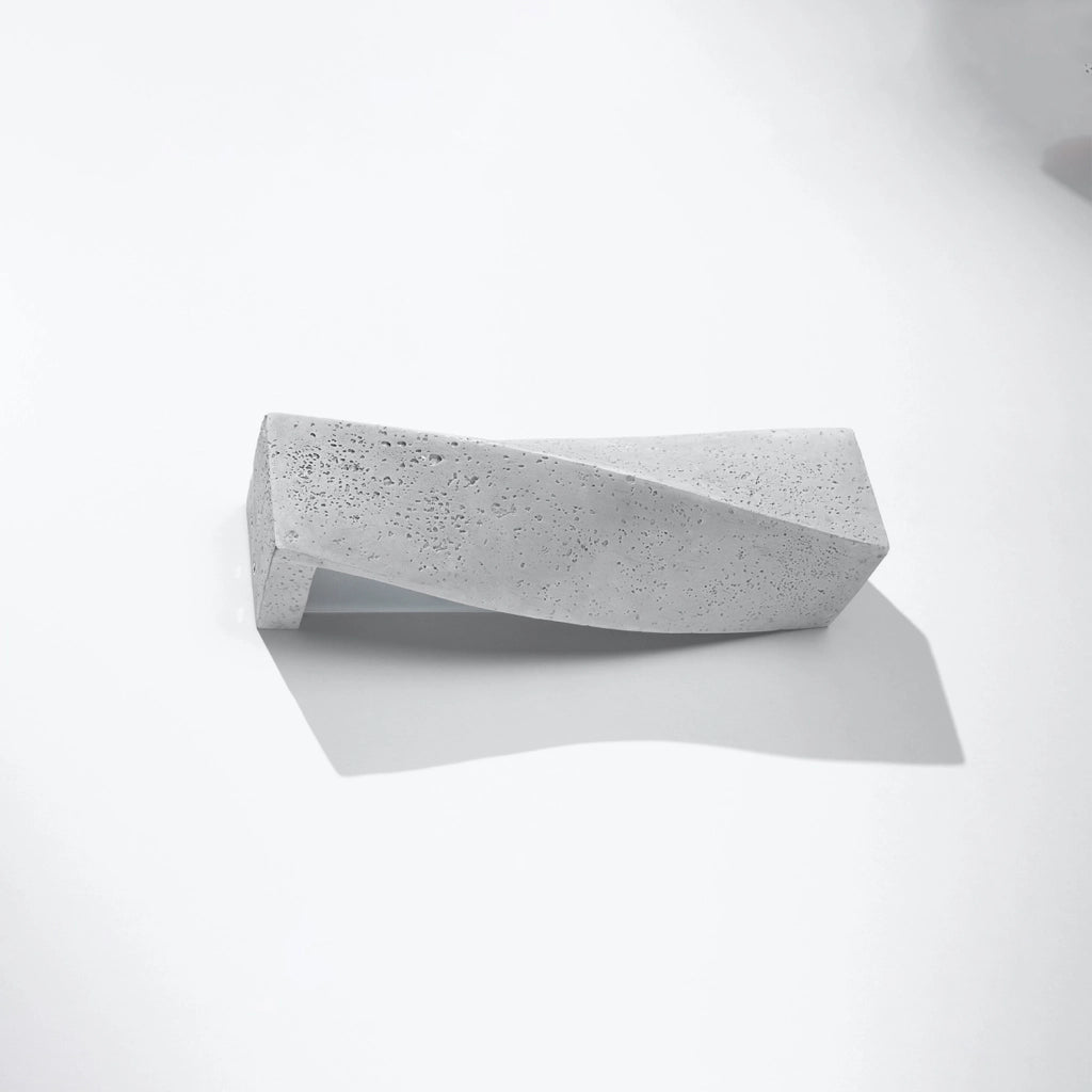 Applique DELTIO in cemento grigio 2xE27 IP20 Pure Lume
