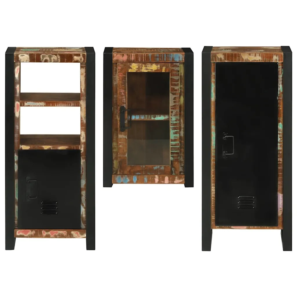 Set di mobili per il Bagno | Armadio da bagno 3 pz Legno massello riciclato