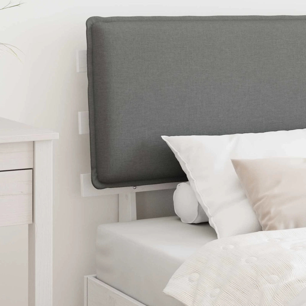 Letto con Testiera Rivestita Grigio chiaro 90 x 200 cm 877308