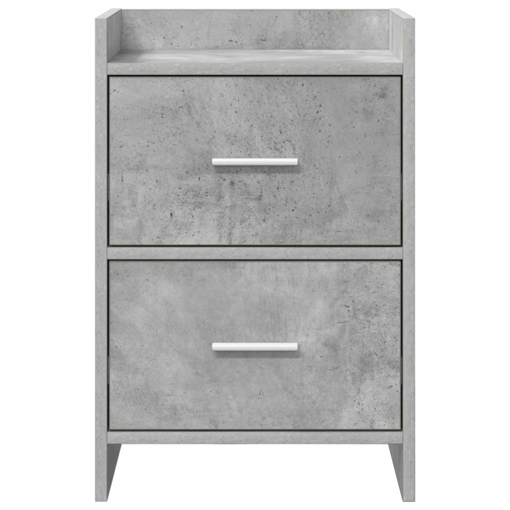 Comodini 2 pcs Grigio Cemento 40 x 30 x 60 cm 8010970