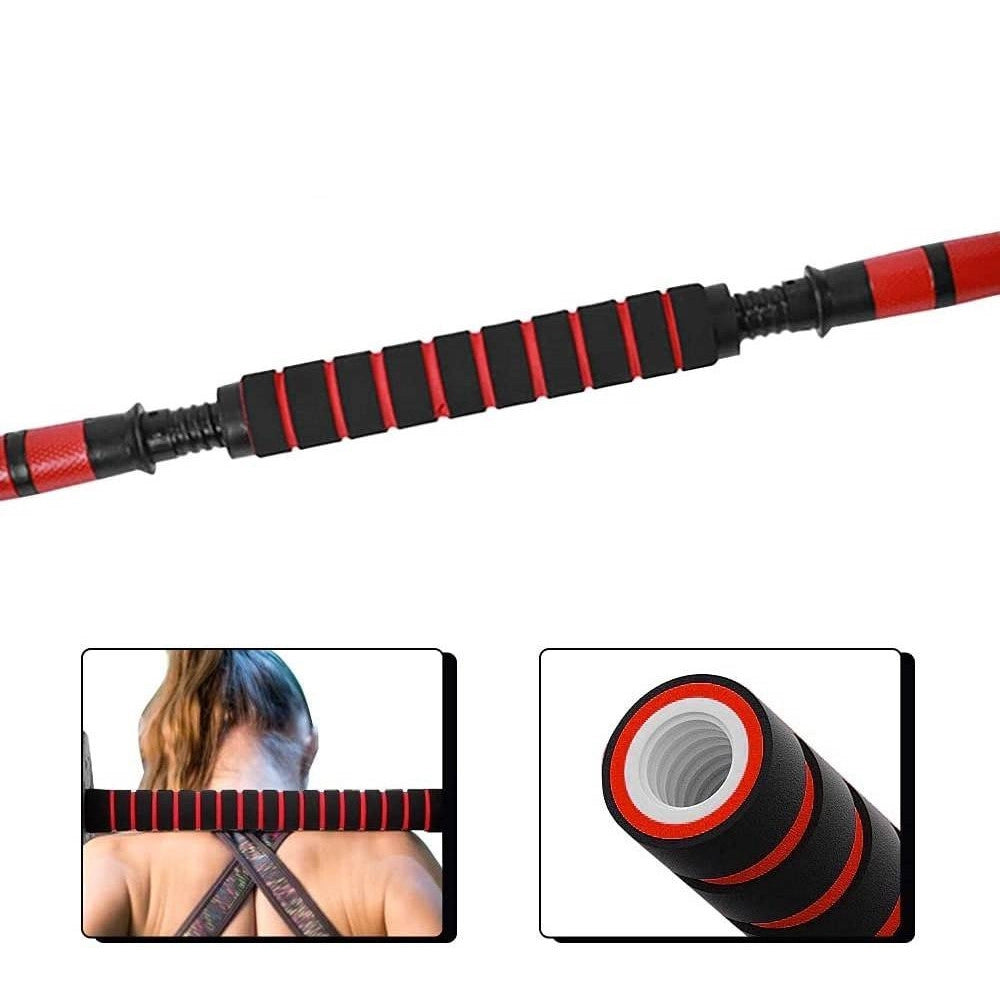 Trade Shop - Set Manubri Bilanciere Con Biella Regolabili 20kg Allenamento Corpo Palestra Casa -