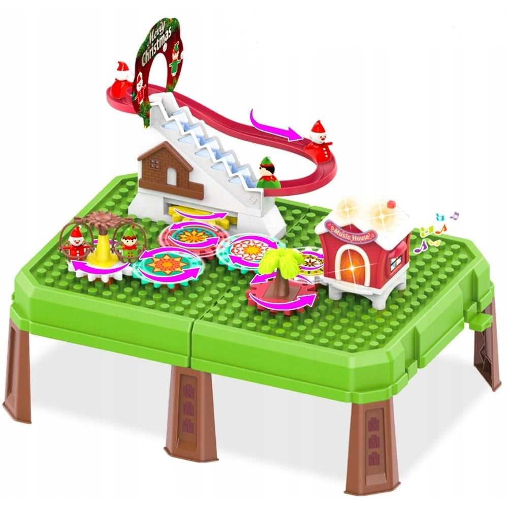 Trade Shop - Set Da Gioco Tavolo Educativo Per Bambini Sensoriale Interattivo Natalizio Con Valigetta -