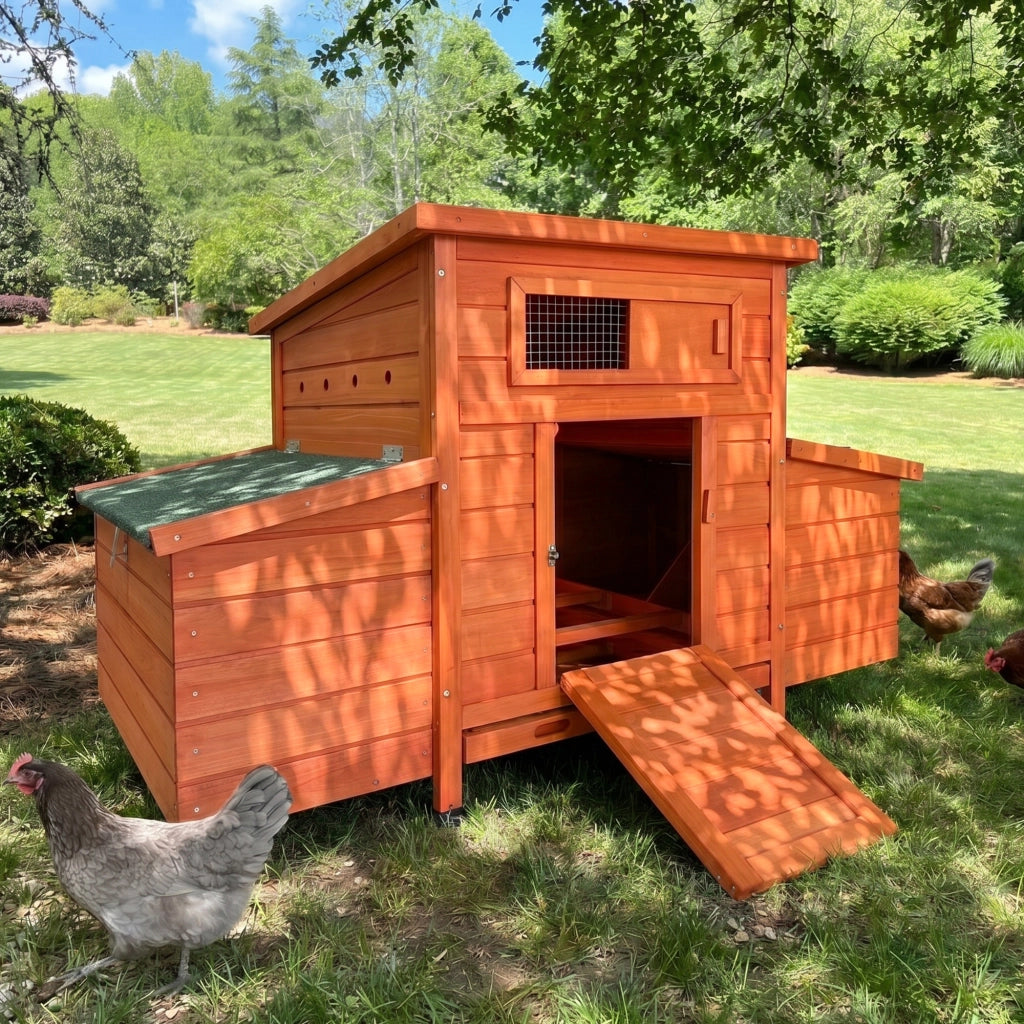 GABBIA PER GALLINE 83,5x72x24 cm Legno Dorato