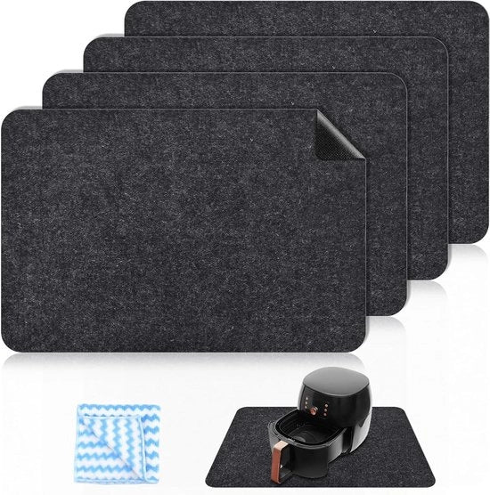 Matte resistente al calore da 4 pezzi per forno a microonde e elettrodomestici - 30 x 44 cm