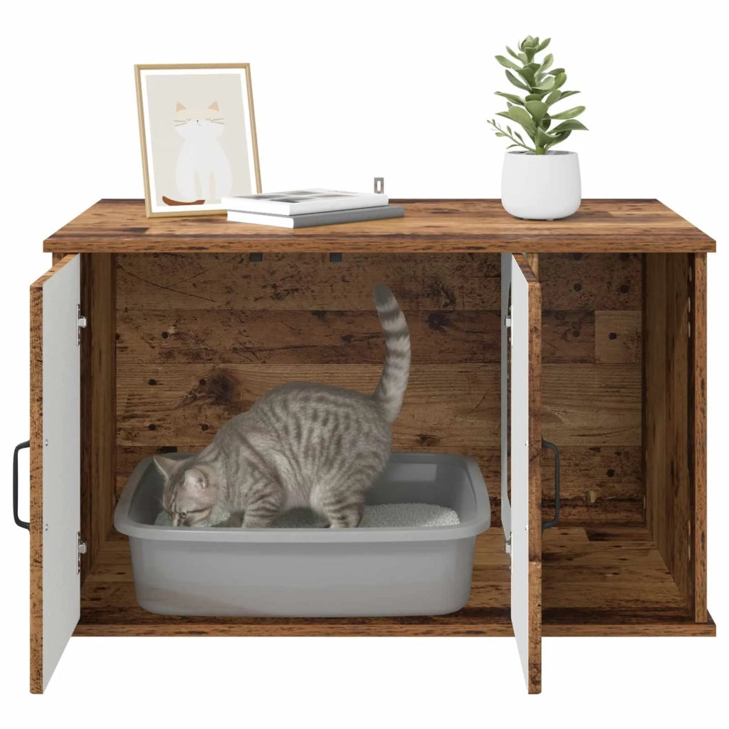 Casa per Gatti Legno vecchio 85 x 55 x 50 cm Legno multistrato CFW3219459