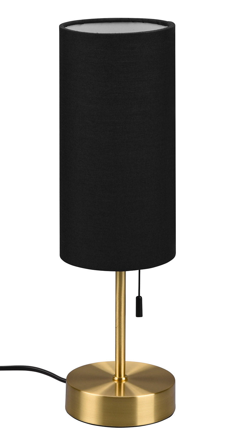 Lampada da Tavolo da Interno Attacco E14 in Metallo Ottone Satinato