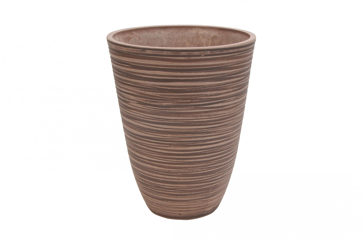 Vaso Piccolo Anemone Ø25,5x32,5 cm in Fibra sintetica Taupe