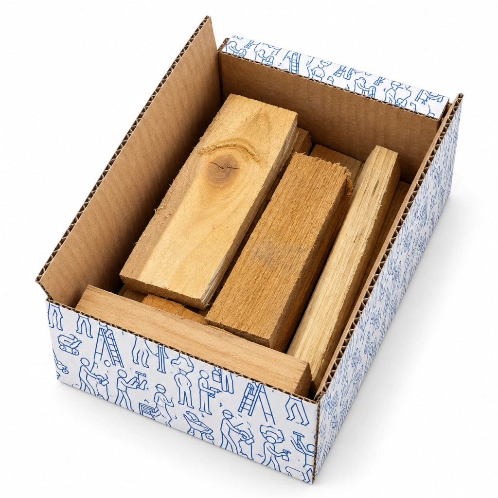 Legna da ardere pronta all’uso box 5 kg legno misto camini e stufe