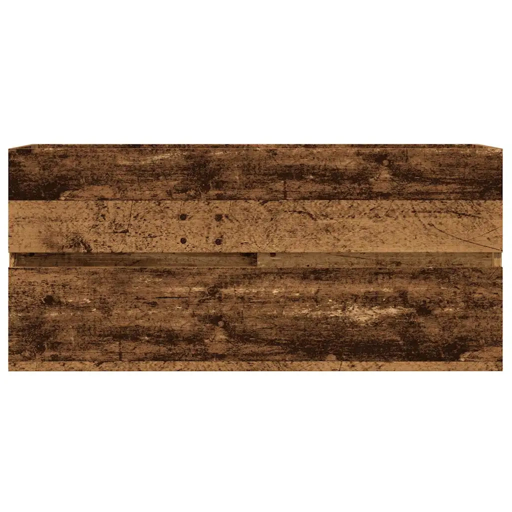 Mobile Lavabo Legno Antico 100x38,5x45 cm in Legno Multistrato