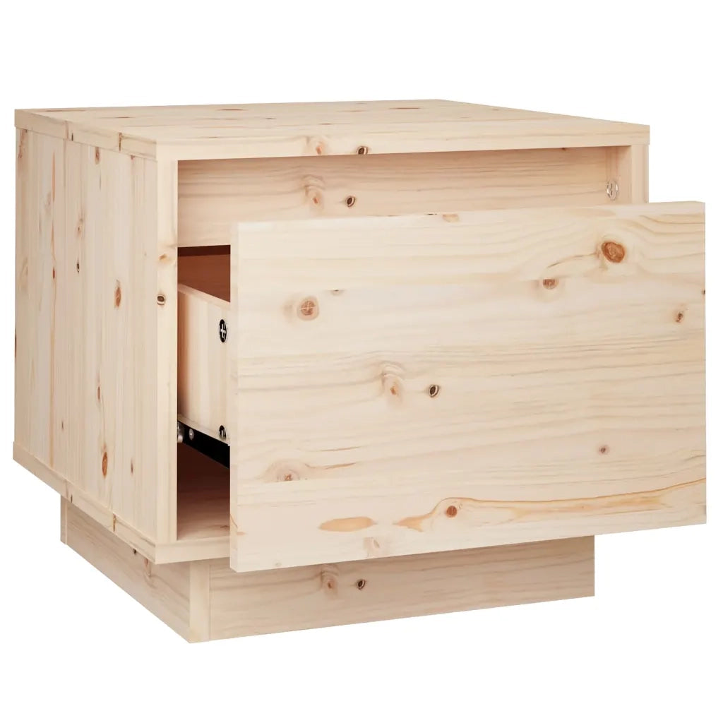 Comodini 2 pz 35x34x32 cm in Legno Massello di Pino 813396