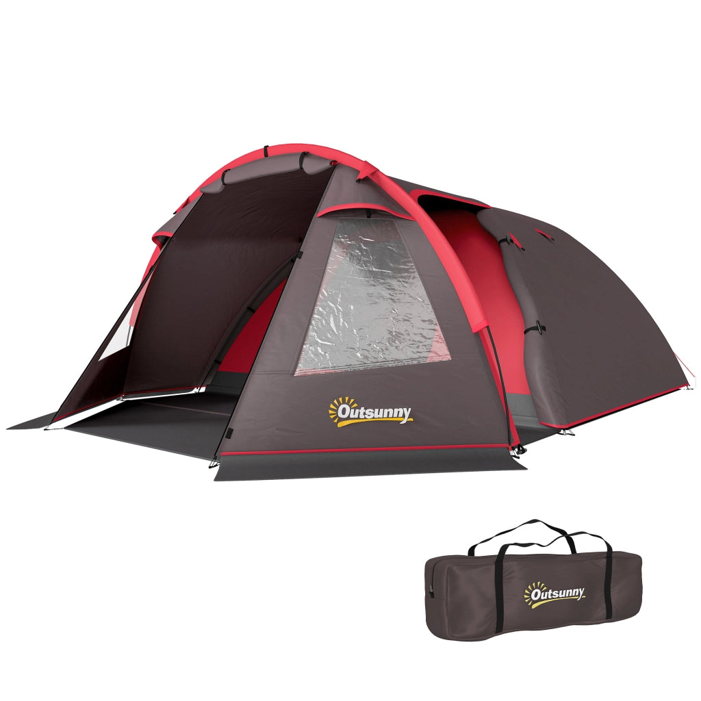 Tenda da Campeggio ¨C zephmum ¨C Grigio Impermeabile 2-4 Persone
