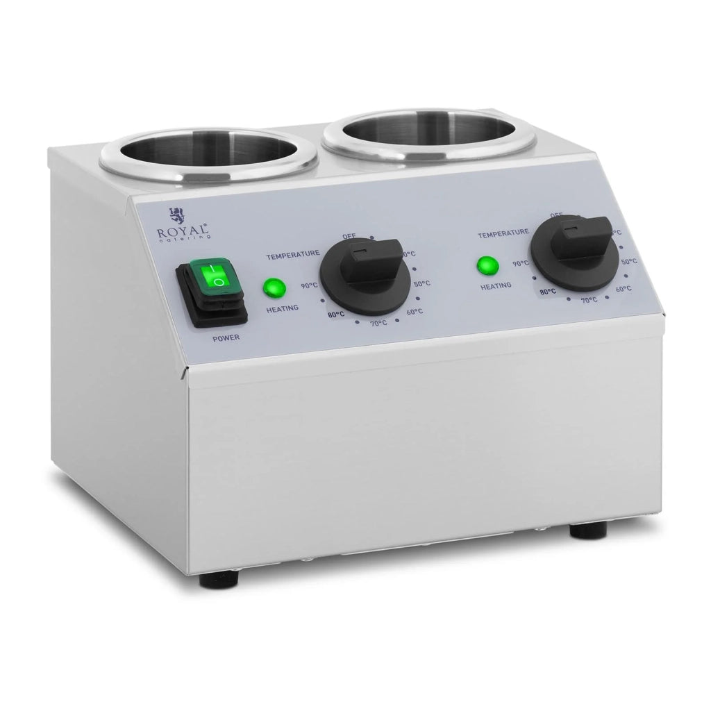 Scaldasalse 2 x 1 litro pannello di controllo sopra acciaio inox 14_0004260