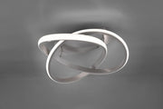 COURSE PLAFONIERA LED 18W · 1x 2400lm, 3000K SPIRALE ACCIAIO SATINATO CON REGOLAZIONE INTENSITA' CON INTERRUTTORE D.45CM