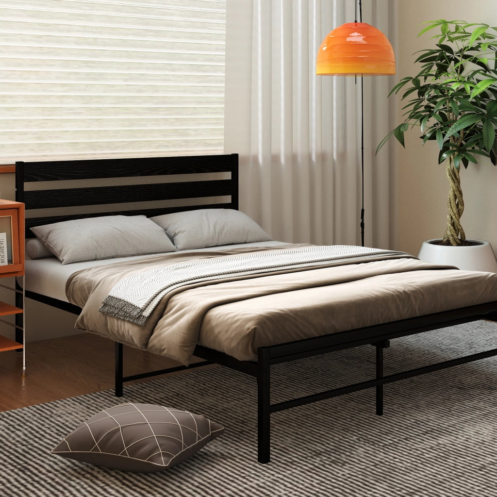 Letto singolo 140x200 cm, colore nero