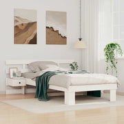 Struttura del letto Bianco 90 x 190 cm Pino massello
