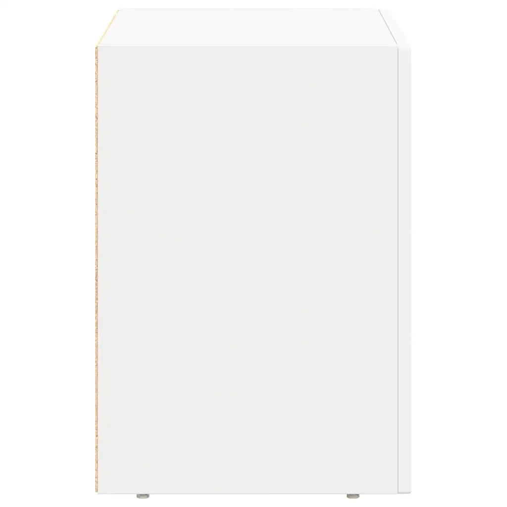 Comodino 2 pcs Bianco 40 x 35 x 50 cm Legno multistrato