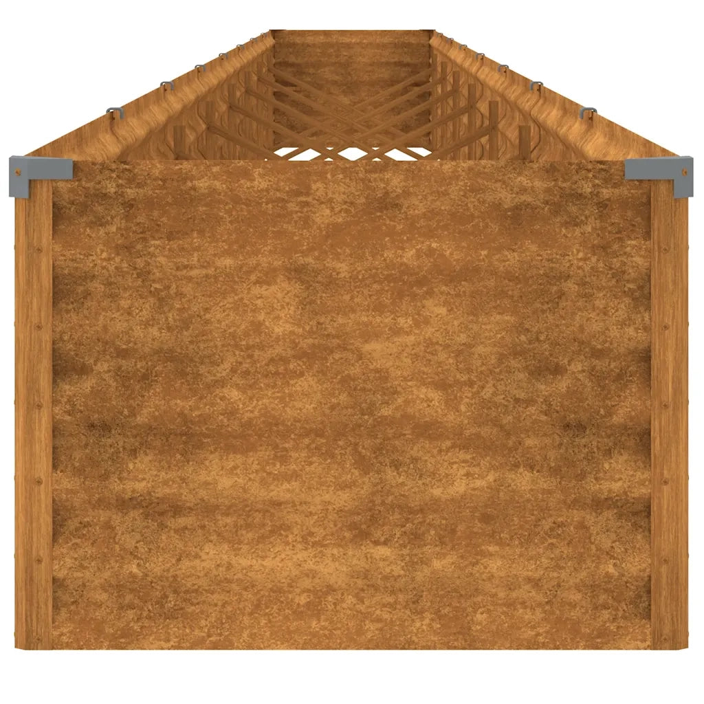 Fioriera Rialzata da Giardino 770x50x36 cm in Acciaio Corten 151981