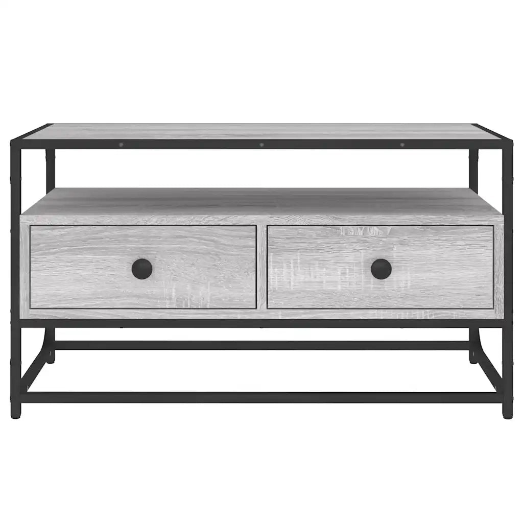 Mobile Porta TV Grigio Sonoma 80x35x45 cm in Legno Multistrato 826313