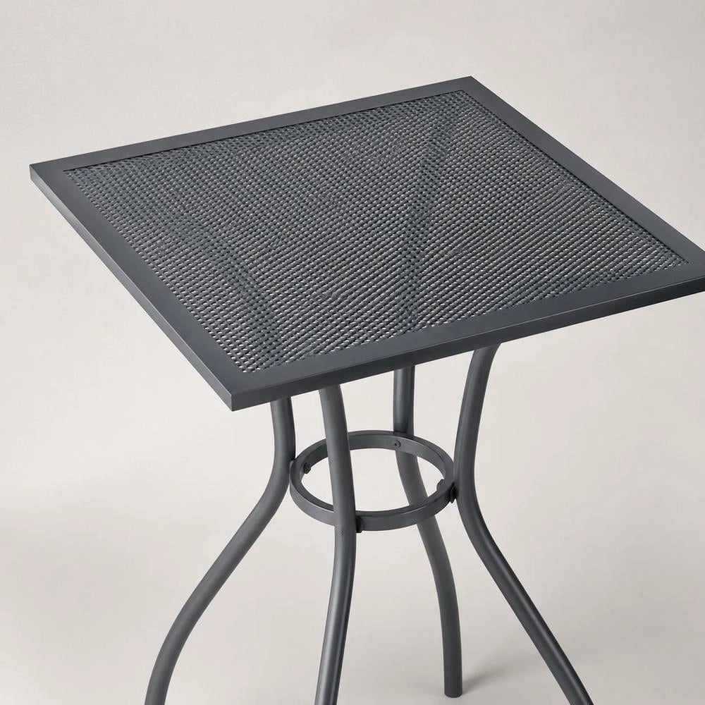 Garden Table Anthracite 50x50x72 Cm Steel Mesh