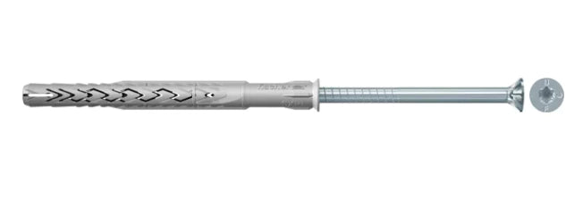 SXRL 14X200 T - FISCHER - TASSELLO PROLUNGATO 200MM  IN NYLON CON MARCATURA CE CON VITE PREMONTATA T.S.P. IMPRONTA TORX
