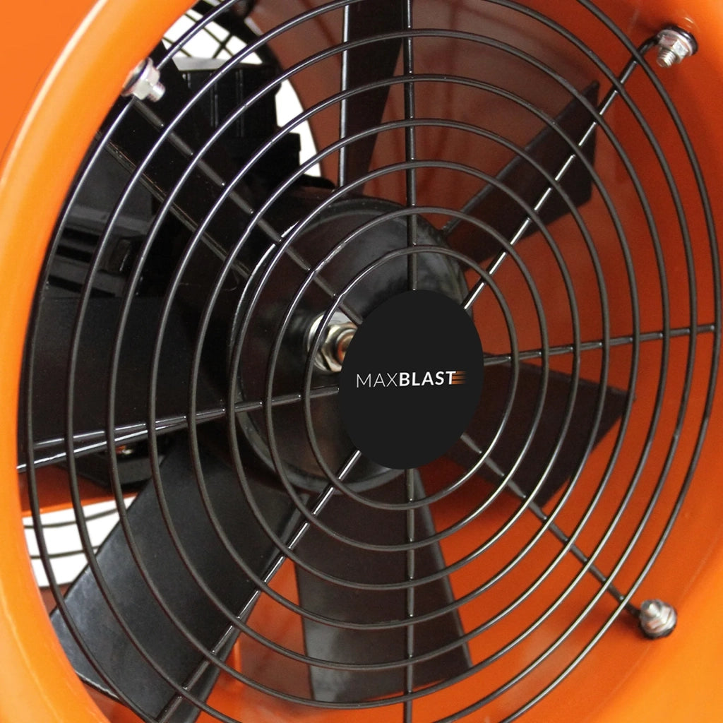 Ventilatore Estrattore Aria Industriale con Tubo Dotto Aspira Polveri e Fumo o Soffia Aria Pulita Ventola Reversibile - 250mm - Dotto 6m