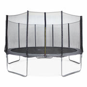 Tappeto elastico 460cm con rete di protezione neptune xxl grey